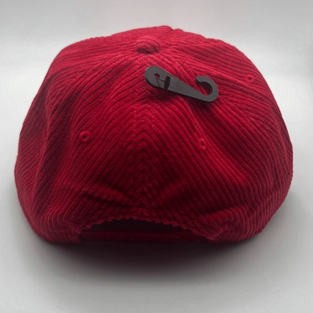 Pabst Blue Ribbon PBR Racing Team Red Corduroy Snapback Adjustable Hat Cap NWT - Picture 4 of 6